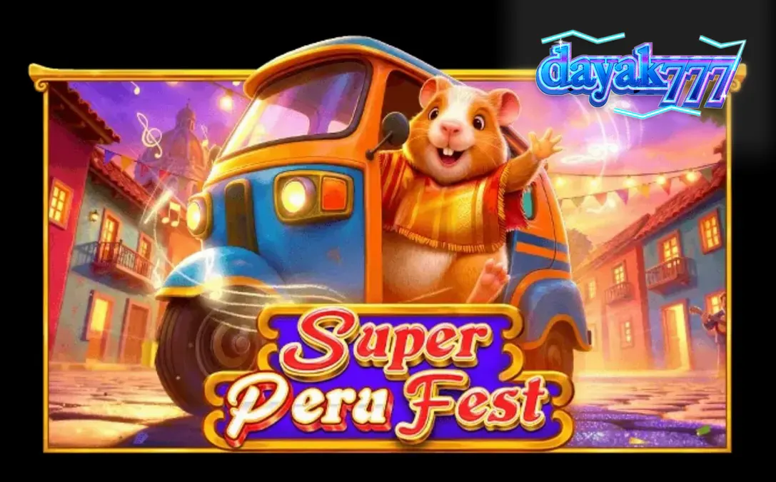 Suasana pesta jalanan yang meriah di slot Super Peru Fest